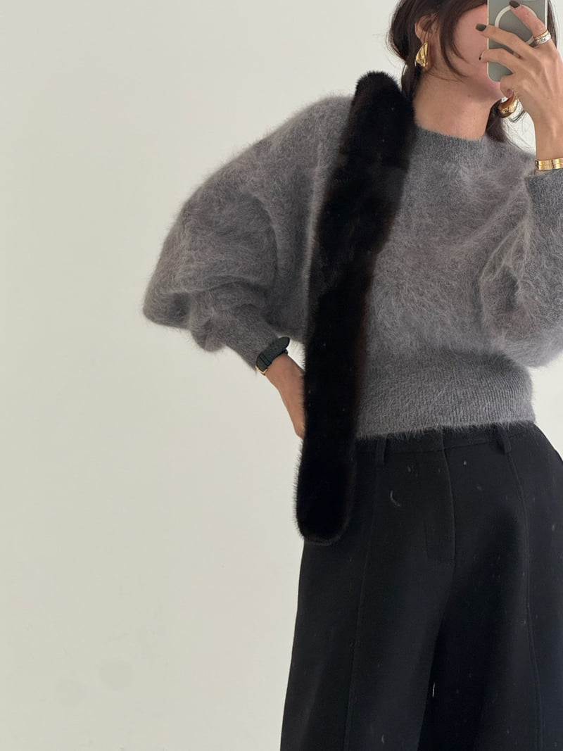 Neroli36 - Korean Women Fashion - #momslook - M Wool Curved Pants - 6