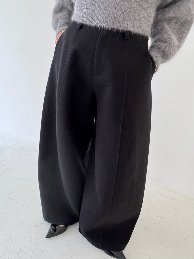 Neroli36 - Korean Women Fashion - #momslook - M Wool Curved Pants - 8