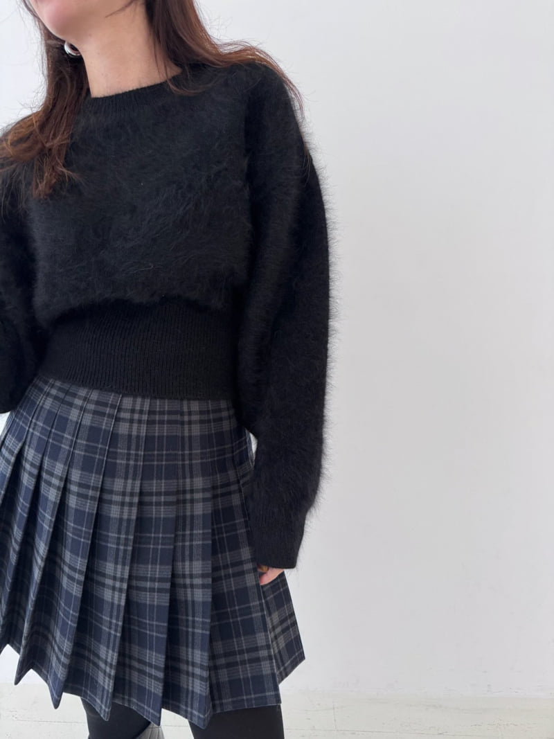 Neroli36 - Korean Women Fashion - #momslook - M Rabbit Crop Knit - 10