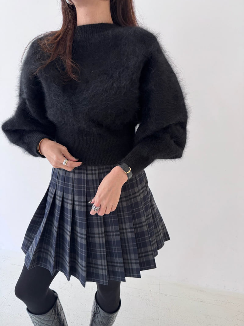 Neroli36 - Korean Women Fashion - #momslook - M Rabbit Crop Knit - 8