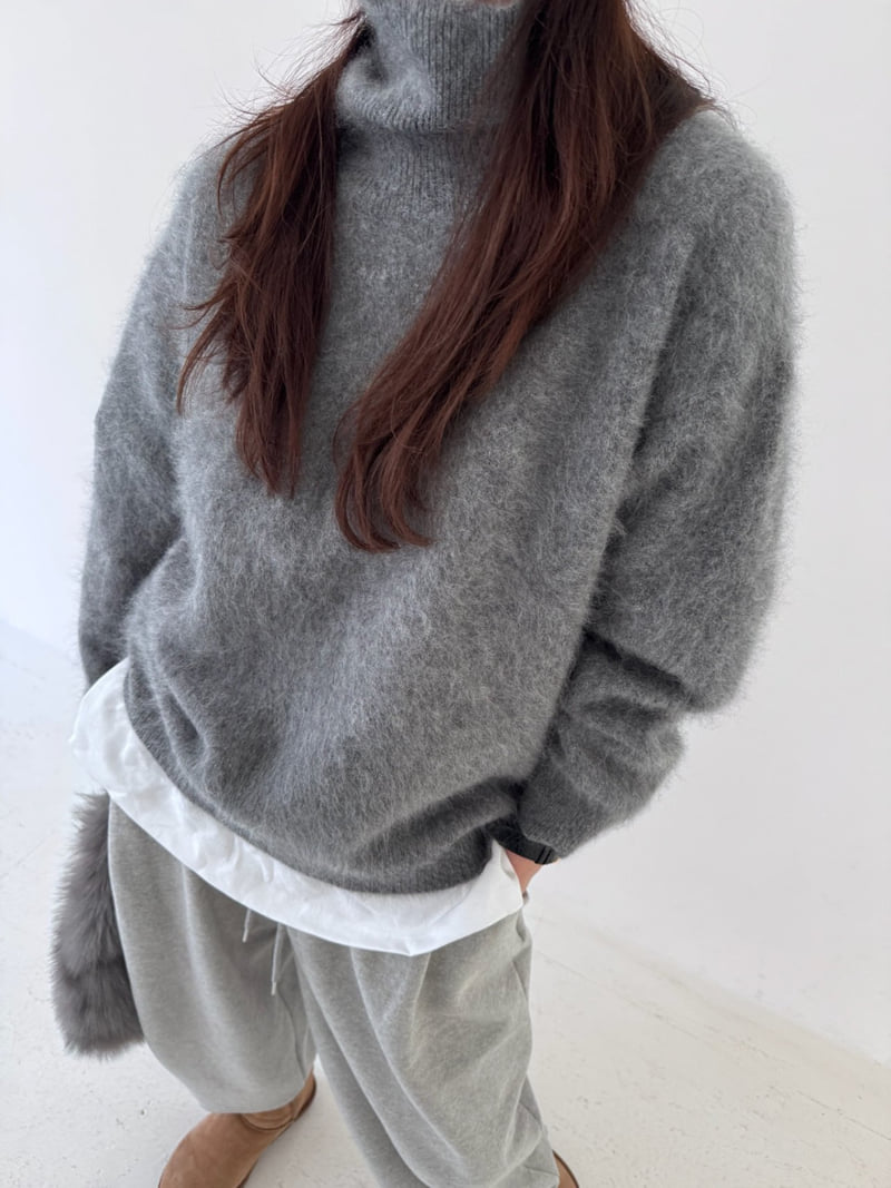 Neroli36 - Korean Women Fashion - #momslook - M Wool Box Turtleneck Knit - 11