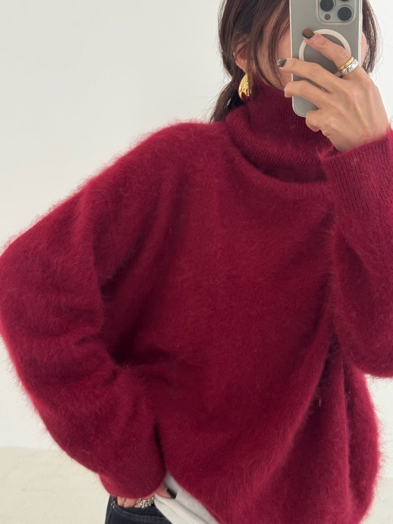 Neroli36 - Korean Women Fashion - #momslook - M Wool Box Turtleneck Knit - 9