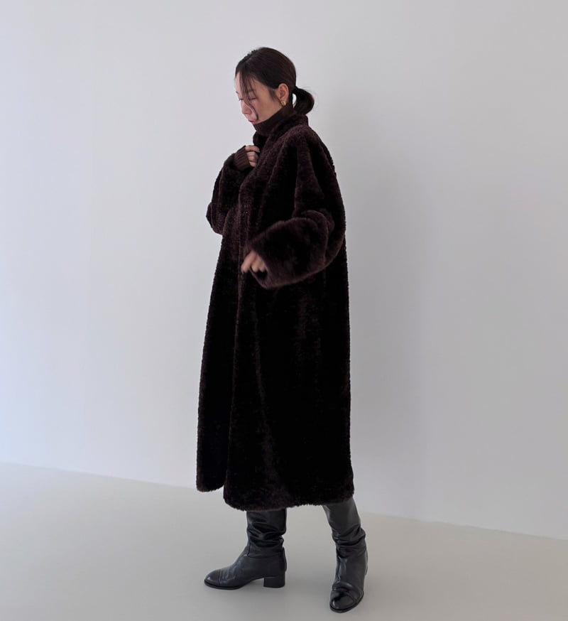 Neroli36 - Korean Women Fashion - #womensfashion - M Maxi Fleece Coat - 5