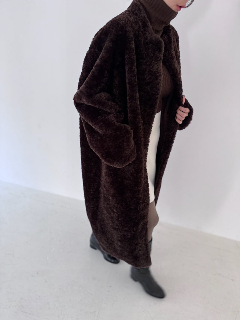 Neroli36 - Korean Women Fashion - #womensfashion - M Maxi Fleece Coat - 9