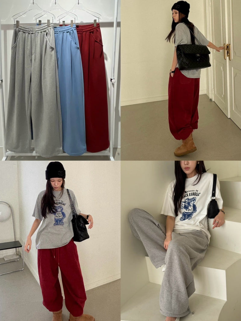 Neroli36 - Korean Women Fashion - #momslook - H Million Jogger Pants - 4