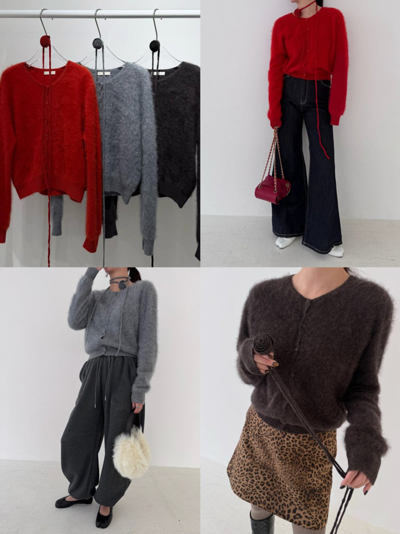 Neroli36 - Korean Women Fashion - #momslook - M Rose Choker Set Knit - 4