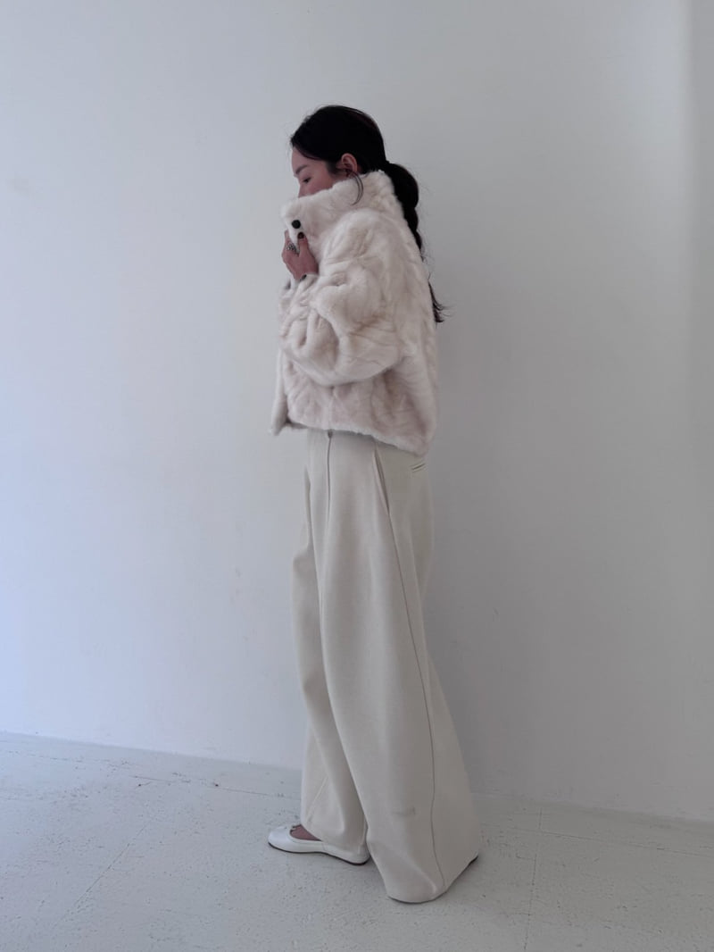 Neroli36 - Korean Women Fashion - #womensfashion - M Wool Curved Pants - 11