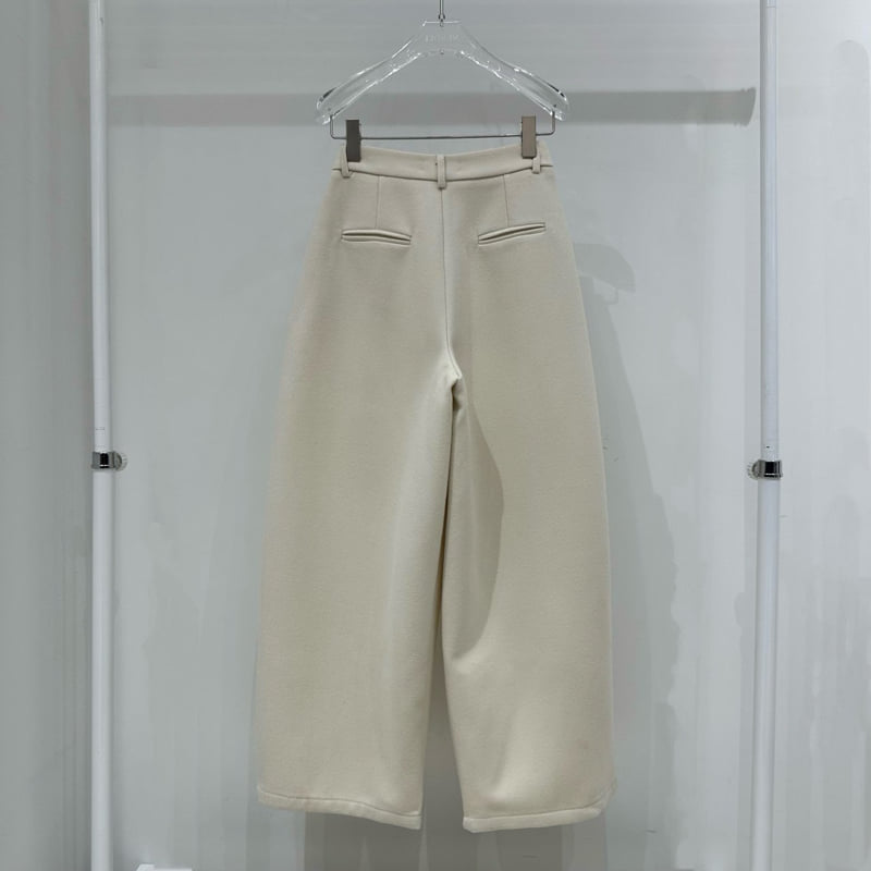 Neroli36 - Korean Women Fashion - #womensfashion - M Wool Curved Pants - 3
