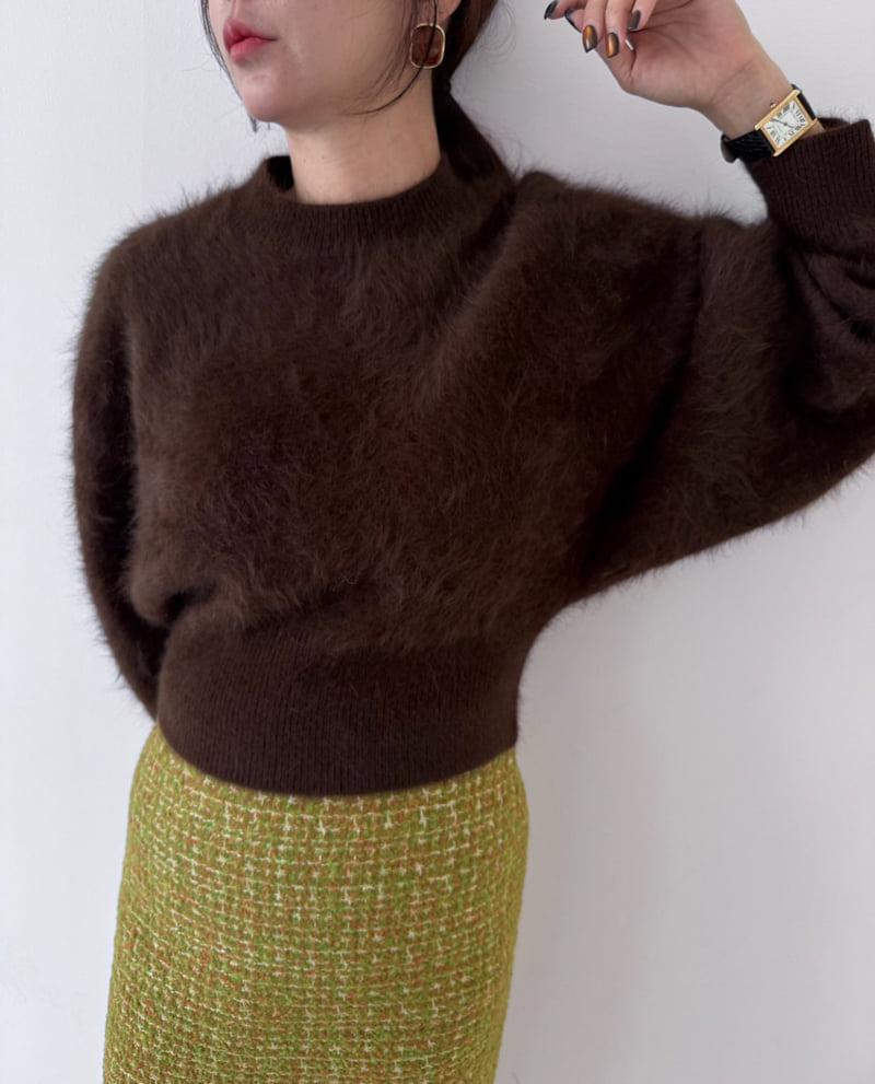Neroli36 - Korean Women Fashion - #womensfashion - M Rabbit Crop Knit - 11