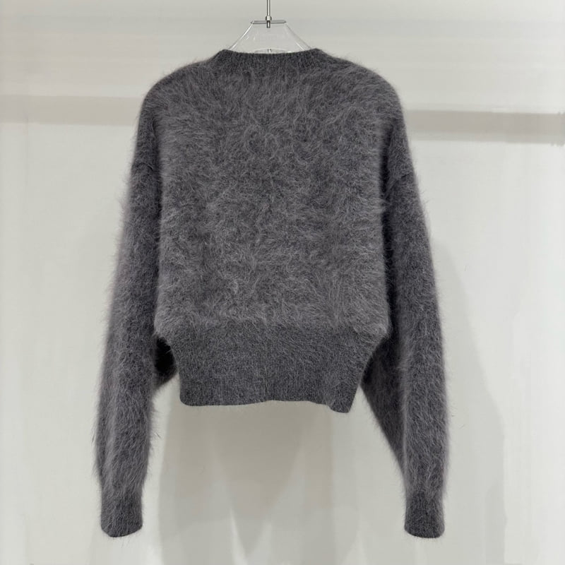 Neroli36 - Korean Women Fashion - #womensfashion - M Rabbit Crop Knit - 3