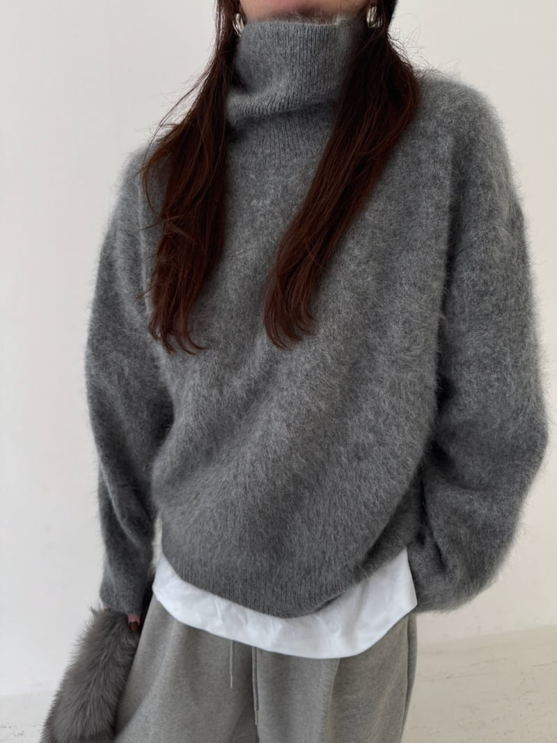 Neroli36 - Korean Women Fashion - #womensfashion - M Wool Box Turtleneck Knit - 12