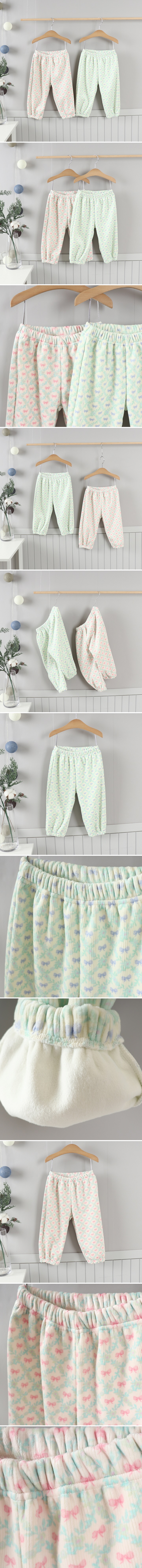 New Pierrot - Korean Children Fashion - #Kfashion4kids - Floral Brushed Fleece Pants