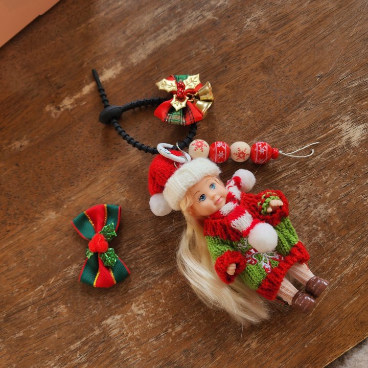 Newerly - Korean Women Fashion - #pursuepretty - Christmas Baby Doll Keyring - 3