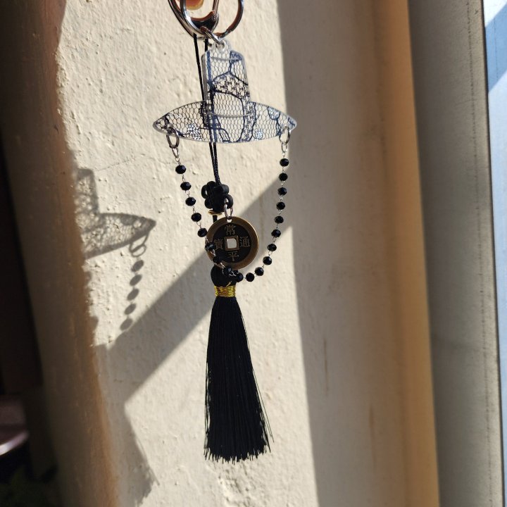 Newerly - Korean Women Fashion - #pursuepretty - Lace Black God Keyring - 2