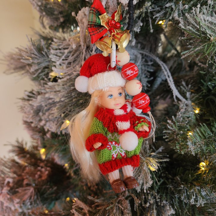 Newerly - Korean Women Fashion - #vintageinspired - Christmas Baby Doll Keyring
