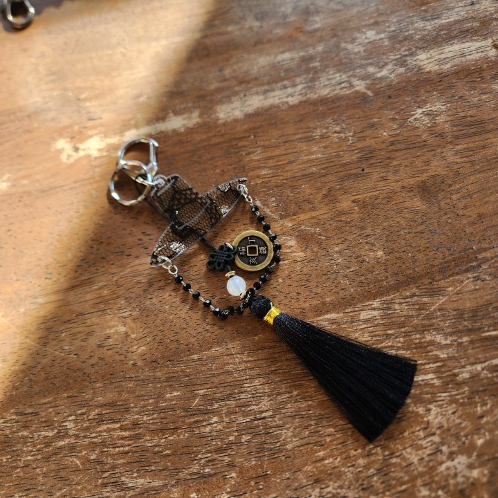 Newerly - Korean Women Fashion - #vintagekidsstyle - Lace Black God Keyring