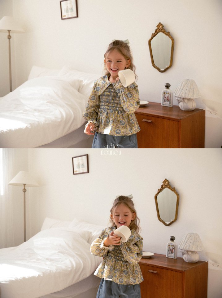 Nounou - Korean Children Fashion - #stylishchildhood - Printed Pippi Blouse - 4