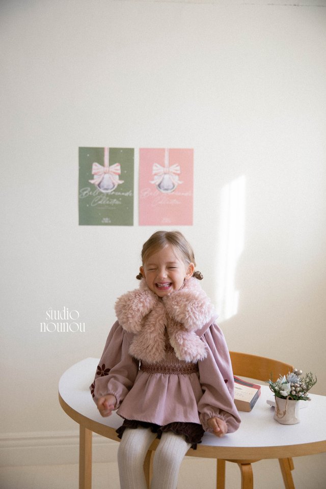 Nounou - Korean Children Fashion - #prettylittlegirls - Teddy Soft Muffler - 4