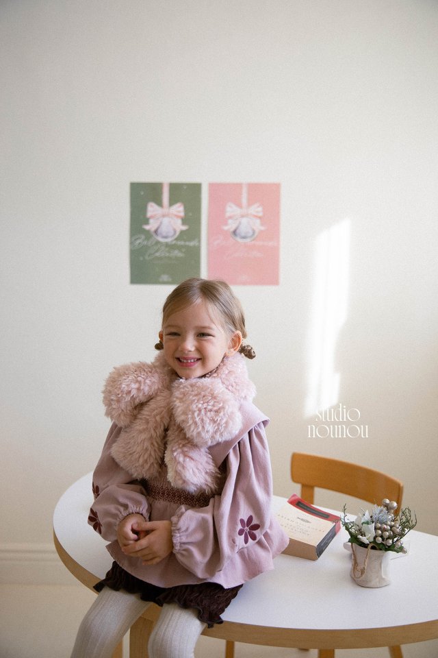 Nounou - Korean Children Fashion - #designkidswear - Teddy Soft Muffler - 7