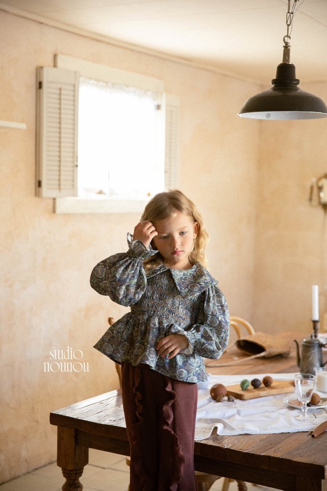 Nounou - Korean Children Fashion - #kidsshorts - Printed Pippi Blouse - 9
