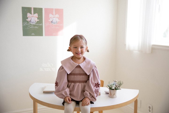 Nounou - Korean Children Fashion - #prettylittlegirls - Embroidered Pippi Blouse - 3
