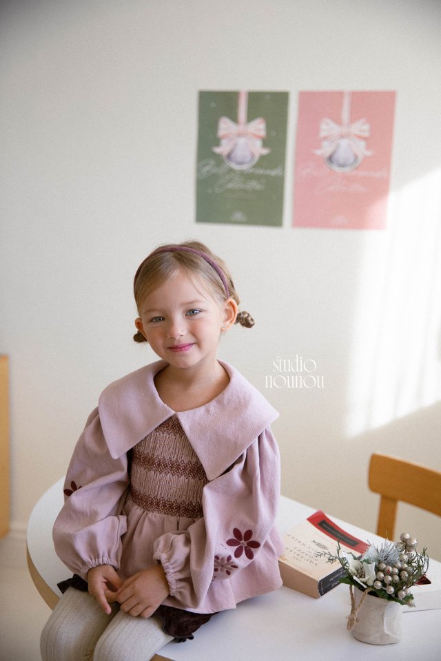 Nounou - Korean Children Fashion - #stylishchildhood - Embroidered Pippi Blouse - 6