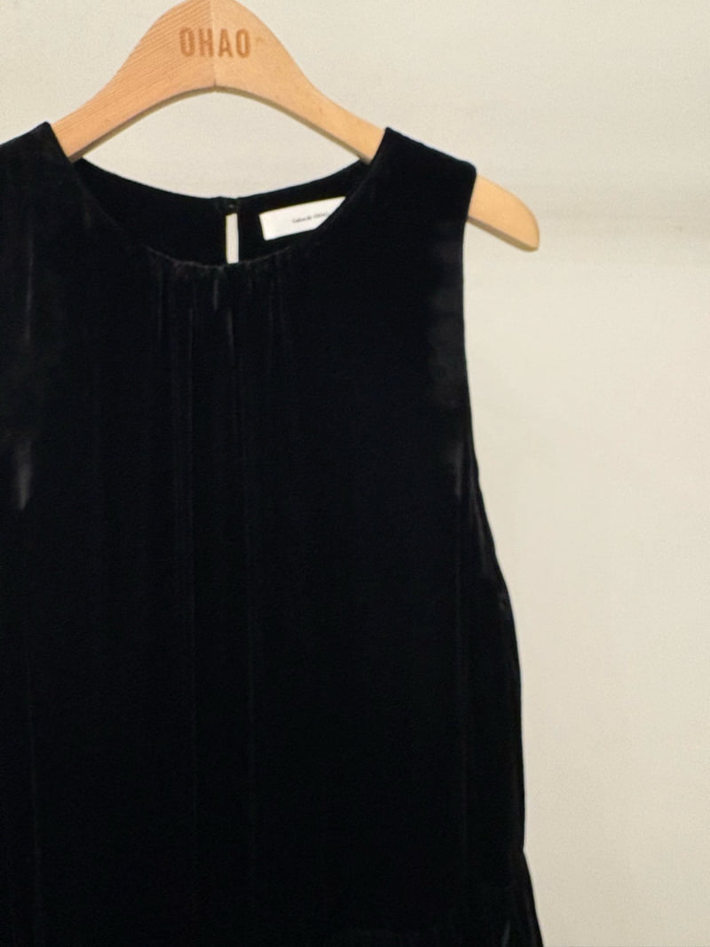 Ohao - Korean Women Fashion - #momslook - Velvet One-piece - 2