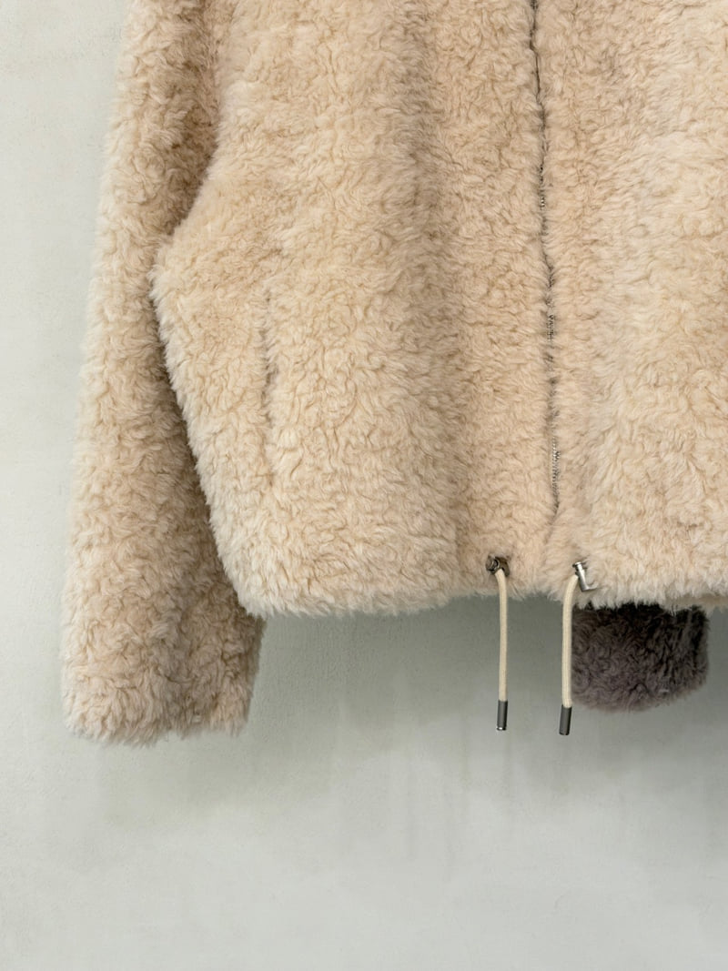 Ohao - Korean Women Fashion - #womensfashion - Overfit Shearling Jacket - 4