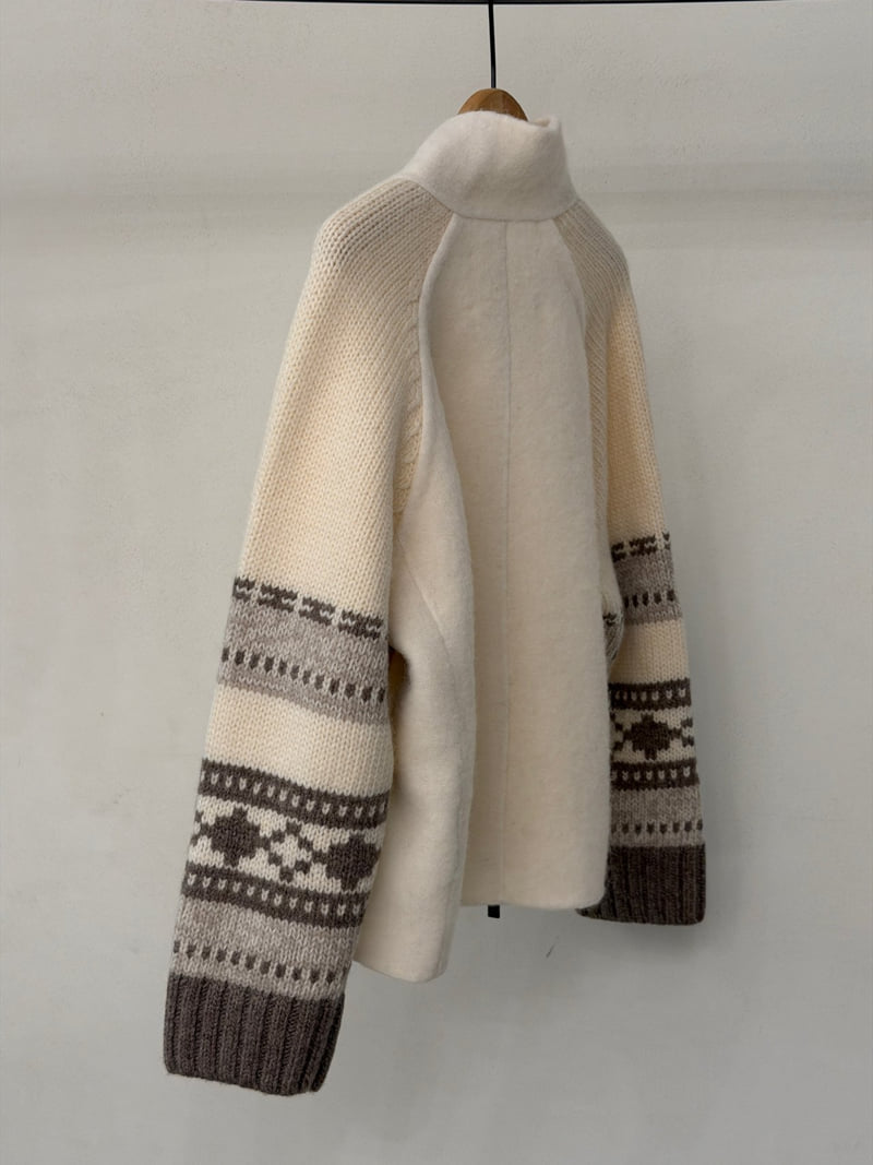 Ohao - Korean Women Fashion - #thelittlethings - Winter Felt Coat - 4
