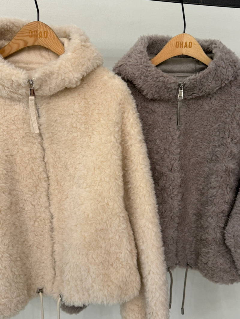 Ohao - Korean Women Fashion - #womensfashion - Overfit Shearling Jacket - 3