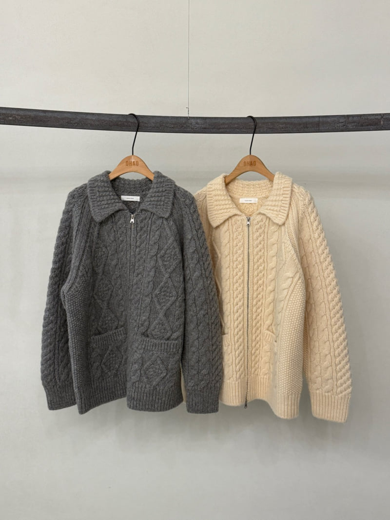 Ohao - Korean Women Fashion - #womensfashion - Collar Boyfit Knit