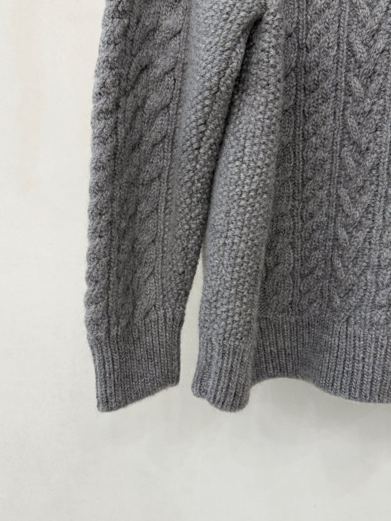 Ohao - Korean Women Fashion - #womensfashion - Collar Boyfit Knit - 5
