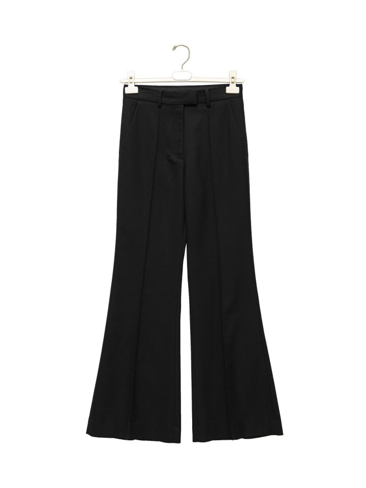 Paper Moon - Korean Women Fashion - #womensfashion - Front Crease Pintuck Flare Pants - 4