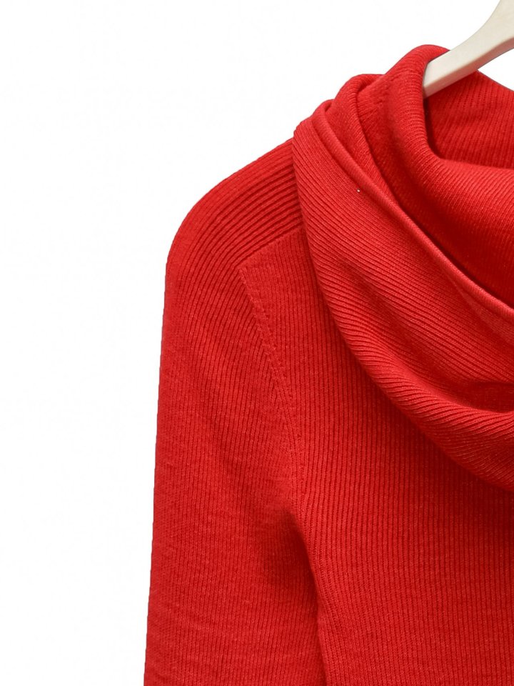 Paper Moon - Korean Women Fashion - #momslook - Whole Garment Hood Knit Top - 12