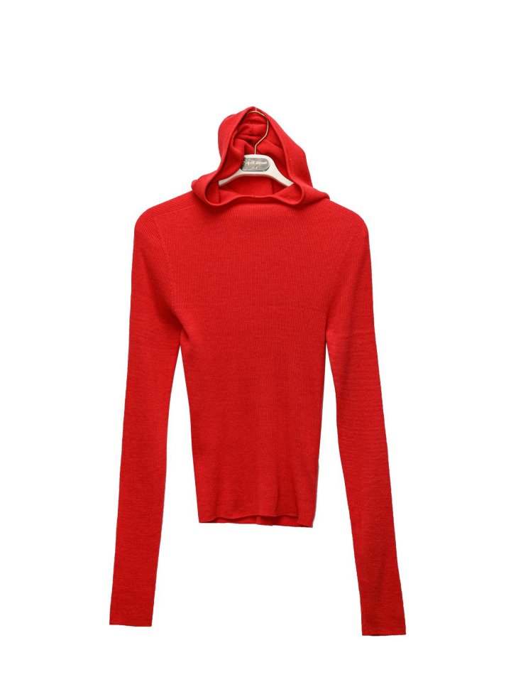 Paper Moon - Korean Women Fashion - #momslook - Whole Garment Hood Knit Top - 5