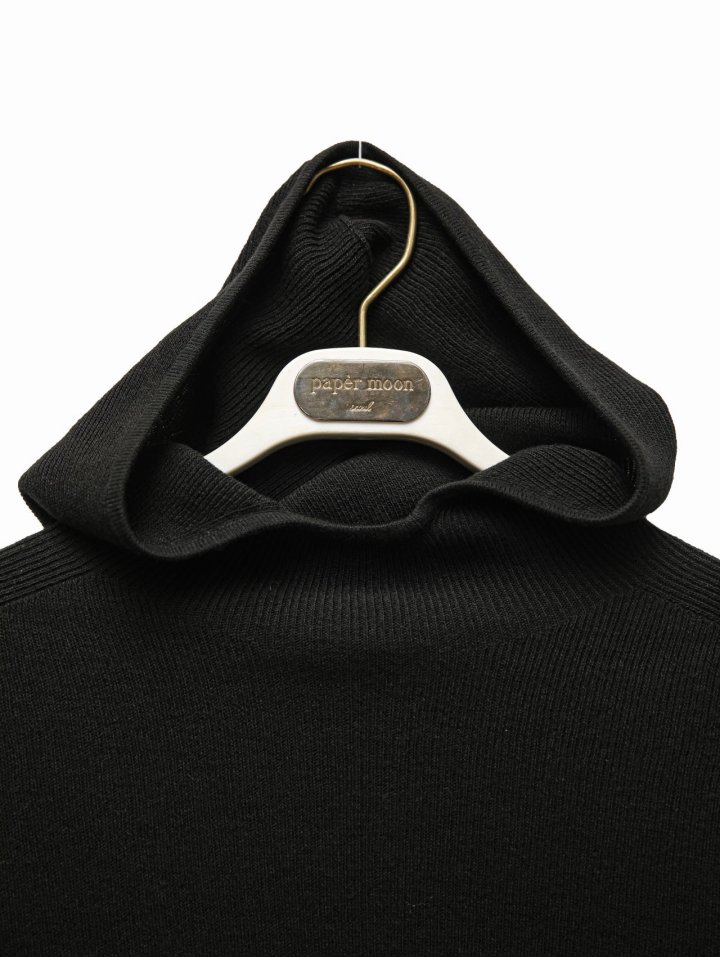Paper Moon - Korean Women Fashion - #momslook - Whole Garment Hood Knit Top - 10