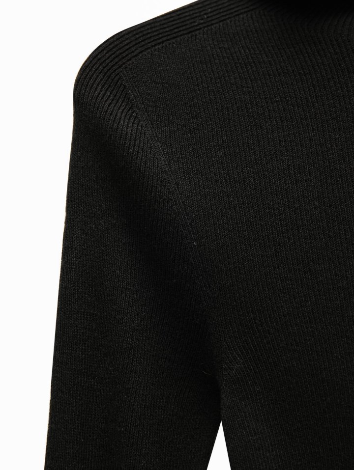 Paper Moon - Korean Women Fashion - #momslook - Whole Garment Hood Knit Top - 11