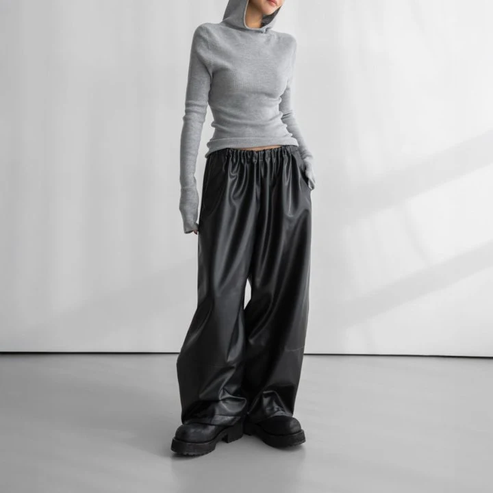 Paper Moon - Korean Women Fashion - #momslook - Whole Garment Hood Knit Top - 3