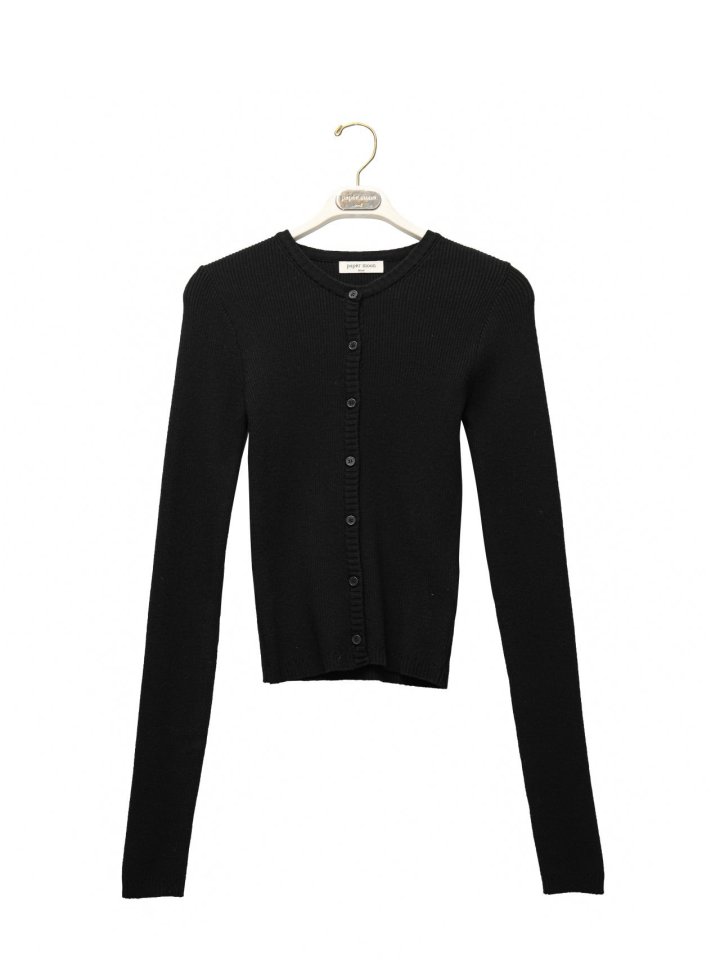 Paper Moon - Korean Women Fashion - #momslook - Ribbed Button Down Knit Cardigan - 5