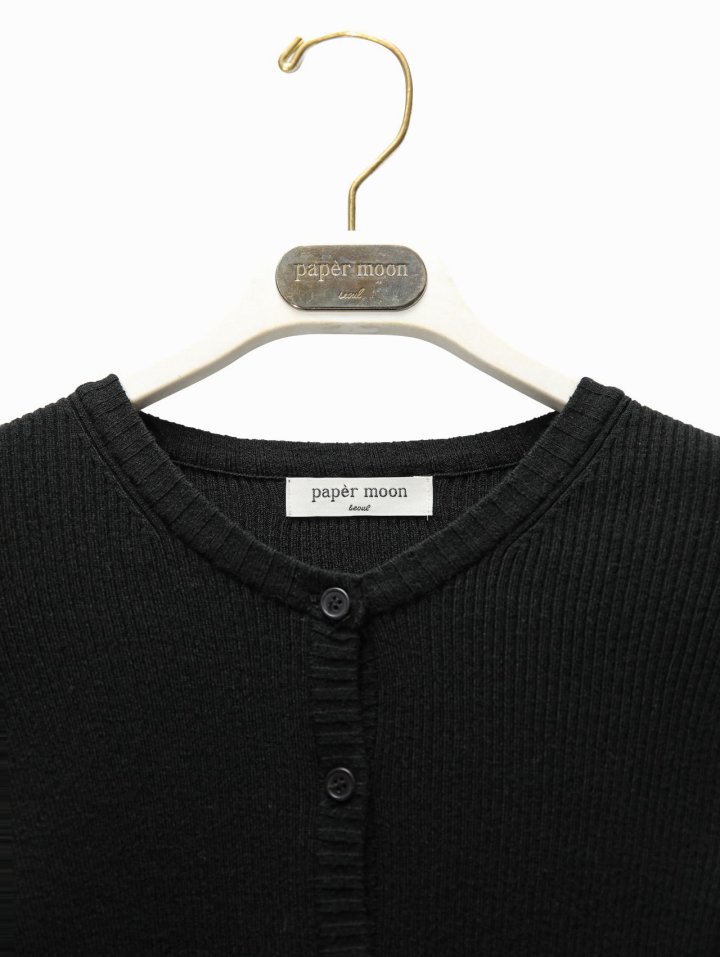 Paper Moon - Korean Women Fashion - #momslook - Ribbed Button Down Knit Cardigan - 7