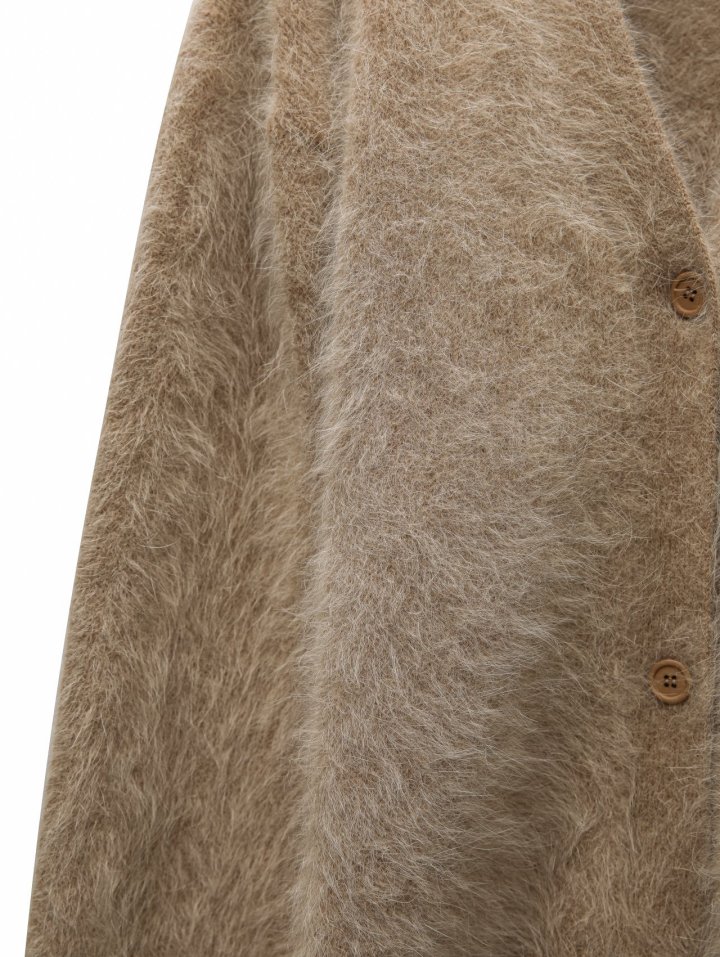 Paper Moon - Korean Women Fashion - #momslook - Luxe Mink Angora Knit Cardigan - 8