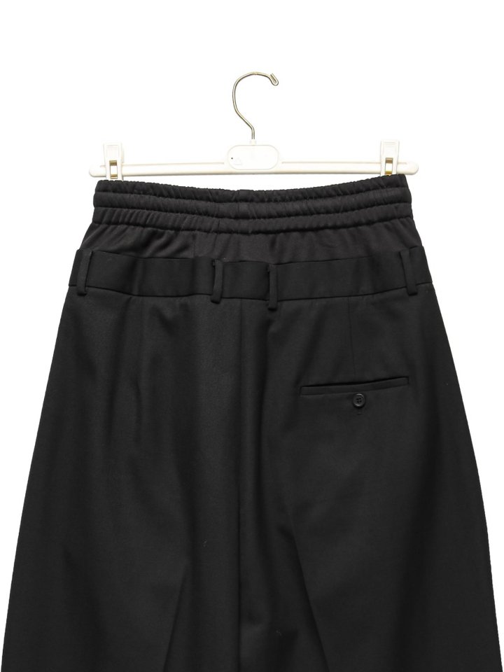Paper Moon - Korean Women Fashion - #momslook - Luxe Banding Layered Detail Wide Pants - 12