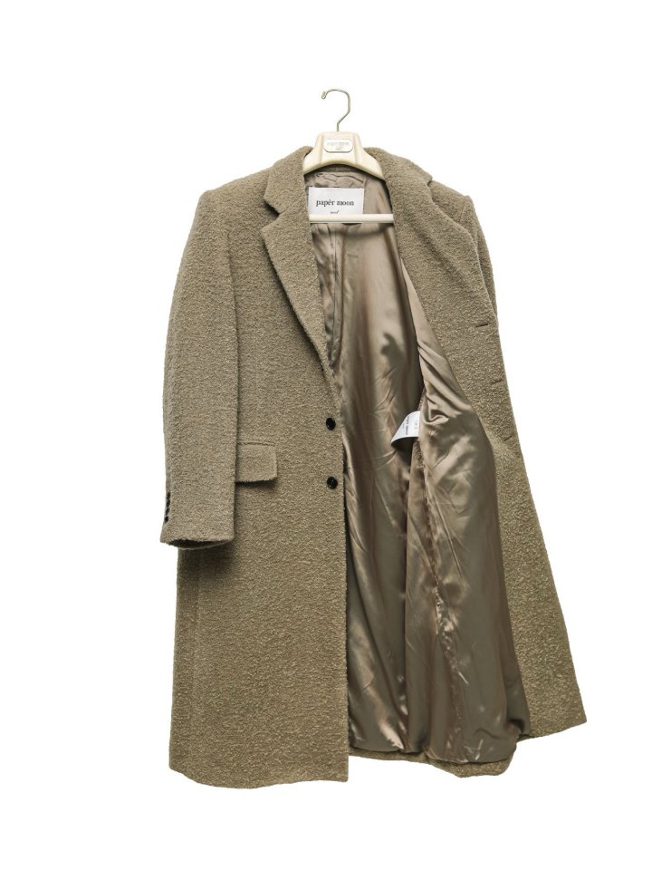 Paper Moon - Korean Women Fashion - #momslook - Luxe Bouclé Alpaca Wool Oversized Three Button Maxi Coat - 11