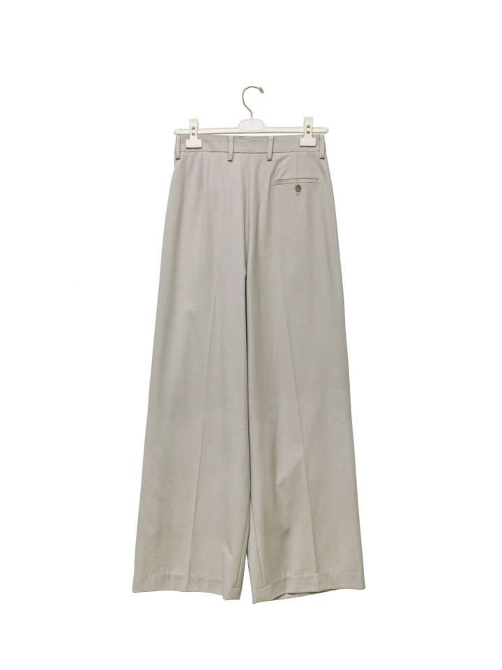 Paper Moon - Korean Women Fashion - #momslook - Asymmetric Pintuck Wide Maxi Trousers - 8