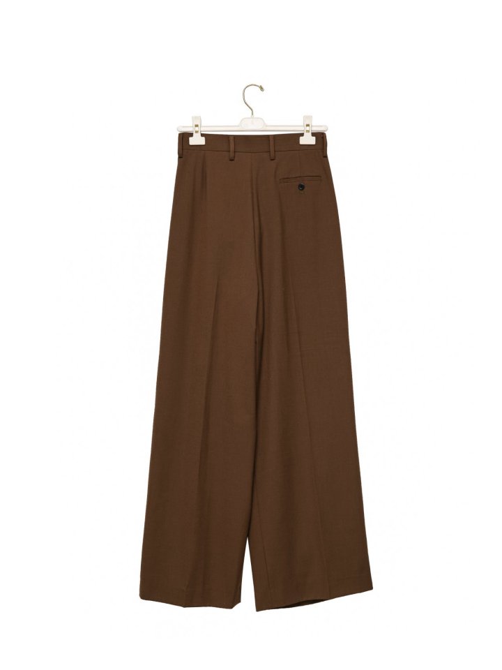 Paper Moon - Korean Women Fashion - #momslook - Asymmetric Pintuck Wide Maxi Trousers - 7