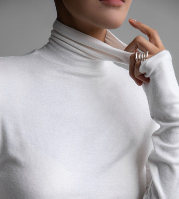 Paper Moon - Korean Women Fashion - #womensfashion - Soft Warm Texture Classic Turtleneck Tee - 4