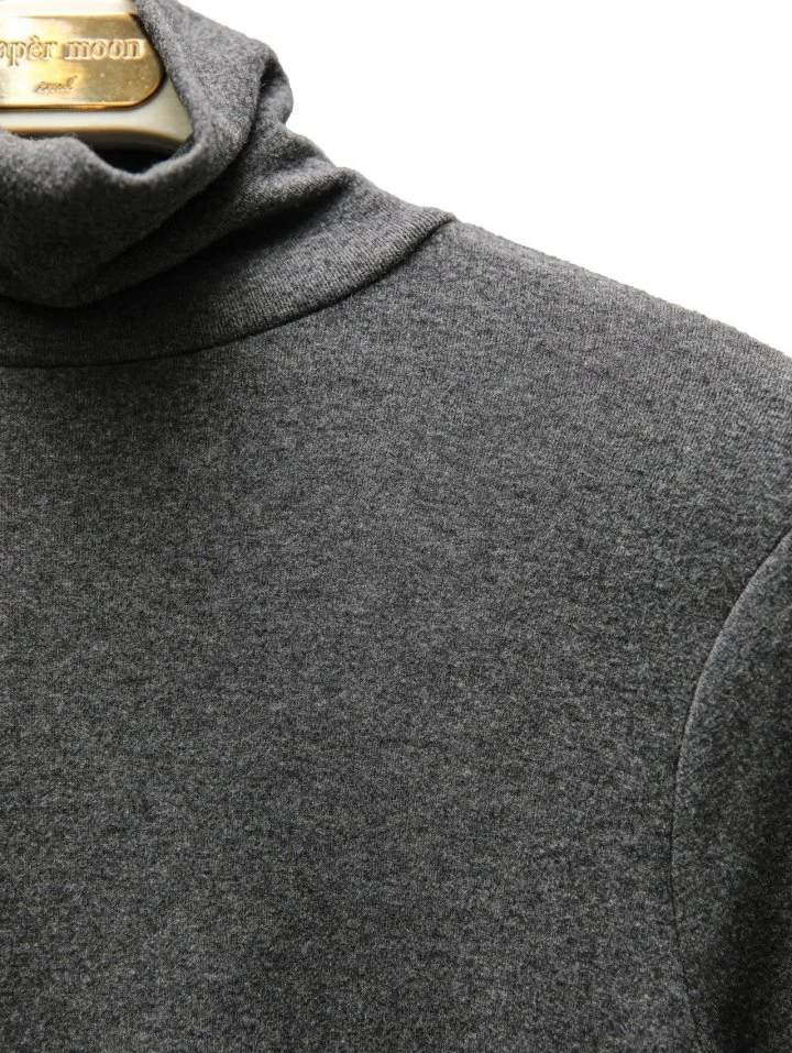Paper Moon - Korean Women Fashion - #momslook - Soft Warm Texture Classic Turtleneck Tee - 5