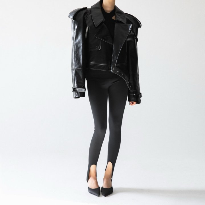 Paper Moon - Korean Women Fashion - #momslook - Stirrup Stretch Leggings - 3