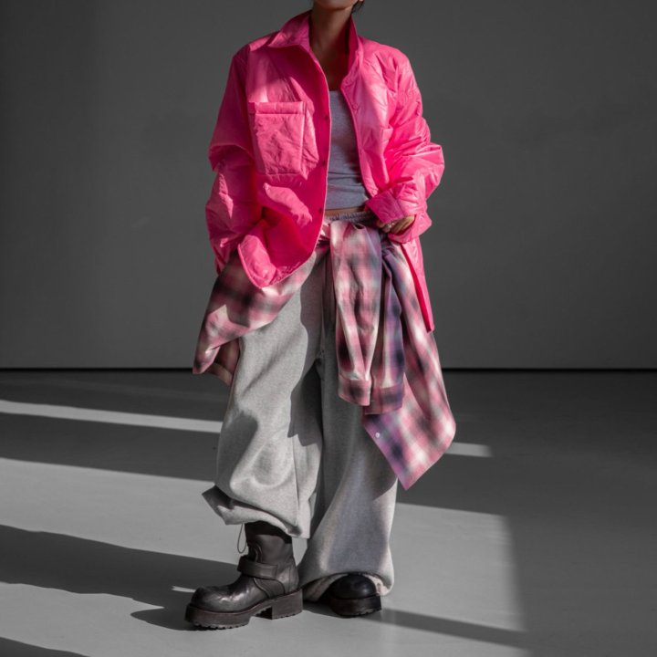 Paper Moon - Korean Women Fashion - #momslook - Oversized Eyelet Line Detail Sweat Wide Pants - 10