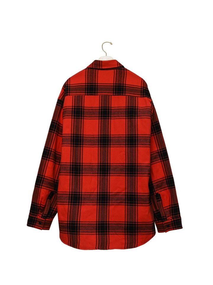 Paper Moon - Korean Women Fashion - #momslook - Oversized Flannel Check Quilted Button Down Shirt Jacket - 8